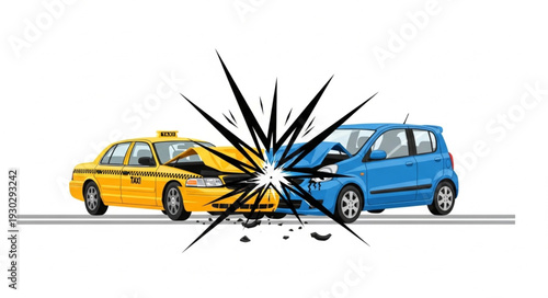 Car Crash Accident Collision Damage.