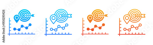 Performance Tracking icon sheet multiple style collection