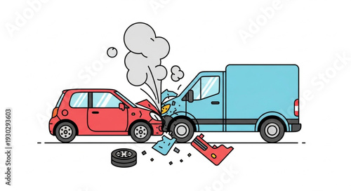 Car Crash Accident Collision Damage.