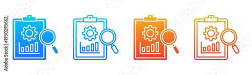 Operations Review icon sheet multiple style collection