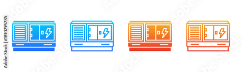 Power Generator icon sheet multiple style collection