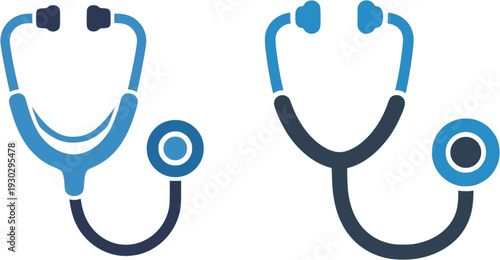 stethoscope on white background