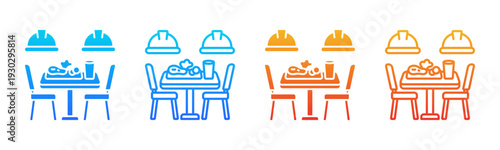 Factory Canteen icon sheet multiple style collection