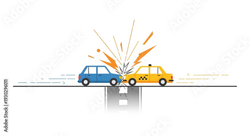Car Crash Accident Collision Vehicles.