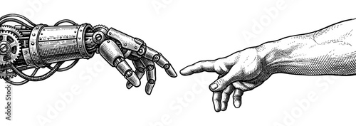 Creation of Adam concept with human and robot hands