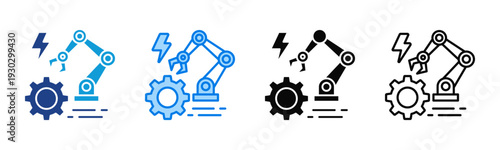 Task Automation icon sheet multiple style collection