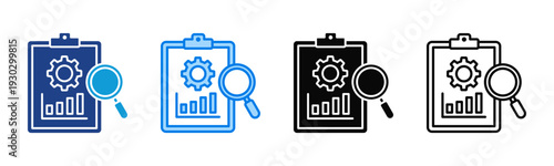 Operations Review icon sheet multiple style collection