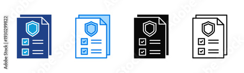Compliance Check icon sheet multiple style collection