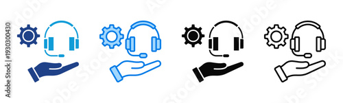 Operations Support icon sheet multiple style collection
