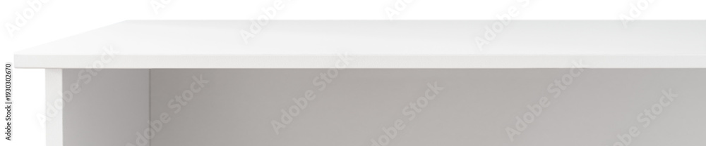 Foto White table isolated on transparent background
