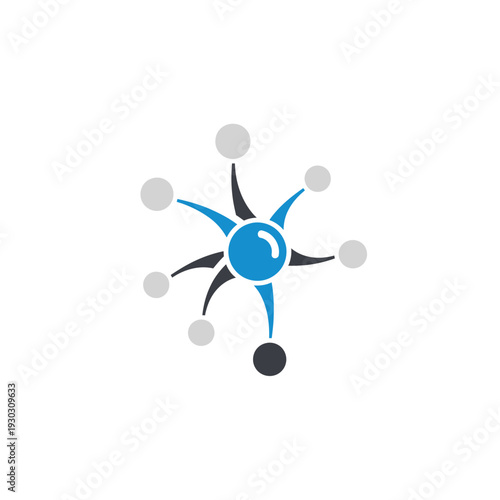 A cartoon man wearing a cowboy hat and looking to the right