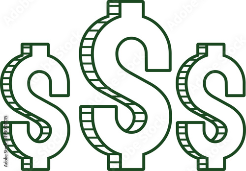 Wallet With Folded Banknotes Illustration