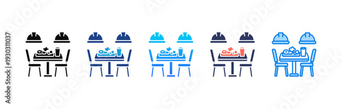 Factory Canteen icon sheet multiple style collection