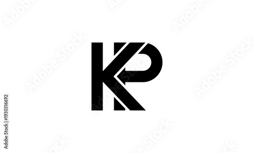 KP initial letters logo or KP monogram