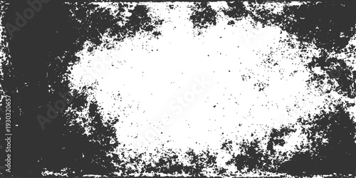 Grunge texture border frame: A vintage-style frame with a grunge texture effect, perfect for adding a touch of grit and character to any design or image. It evokes a sense of age, decay.