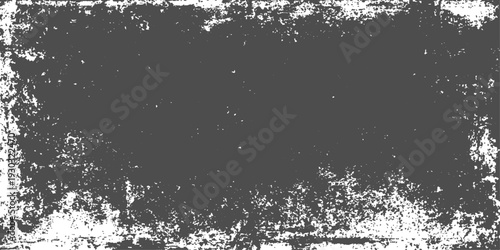 Textured Grey Grunge: A textured, grungy rectangular frame with a vintage aesthetic, perfect for adding a touch of grit and character to any design. 