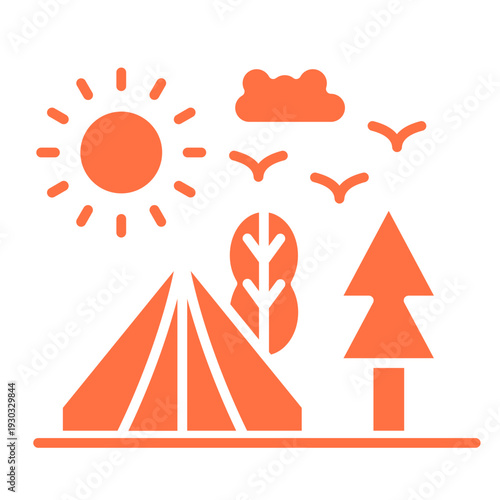 Day camping Icon