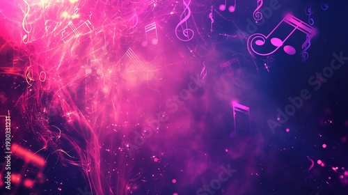 The background of the concert poster shows a music event filled with a large crowd of people who came to enjoy the concert. Generated AI Illastrations.
