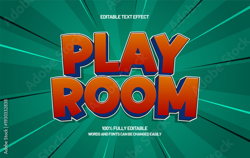 Play Room Editable Text Effect - Arcade Gaming Typography Style