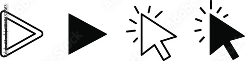 Free Download Play fast forward and cursor icons - GFXLoad