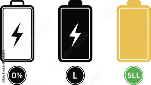 Battery charge levels indicator