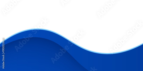 Business brochure presentation template in blue wave modern style.