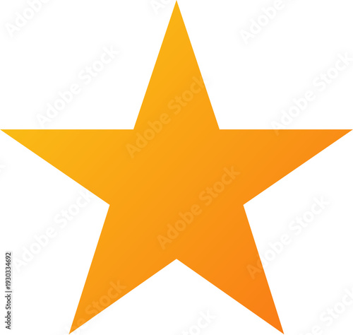 Yellow star ✨ rating icon illustration 