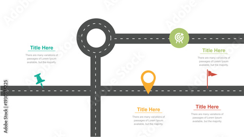 Business planning Road Map infographic