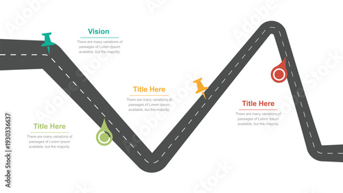 Project Road Map Milestones Infographic