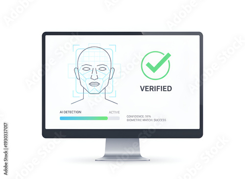 AI Deepfake Detection Technology - Digital Verification Illustration