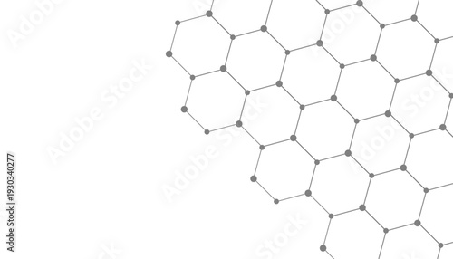 Geometric abstract background with connected line and dots. Structure molecule and communication. Scientific concept for your design. Medical, technology, science background. Vector