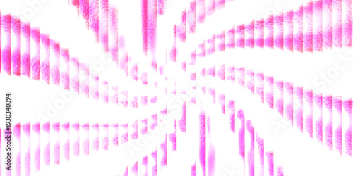 Futuristic ribbed texture with fractal glass effect and smooth fluted vertical lines of rainbow neon gradient. Bold and dynamic design blending bright colors and geometry visuals. Vector illustration
