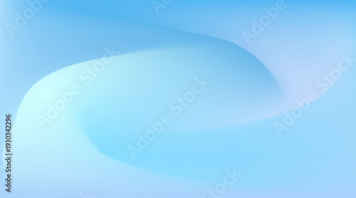 Soft winter background with smooth blue gradient waves, icy pastel tones, cold frosty atmosphere. Eps10