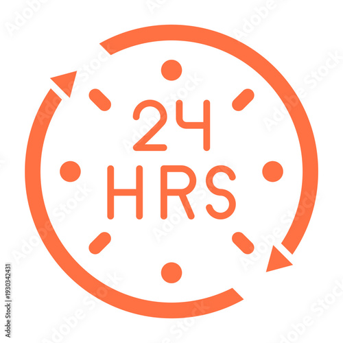 24 hours Icon