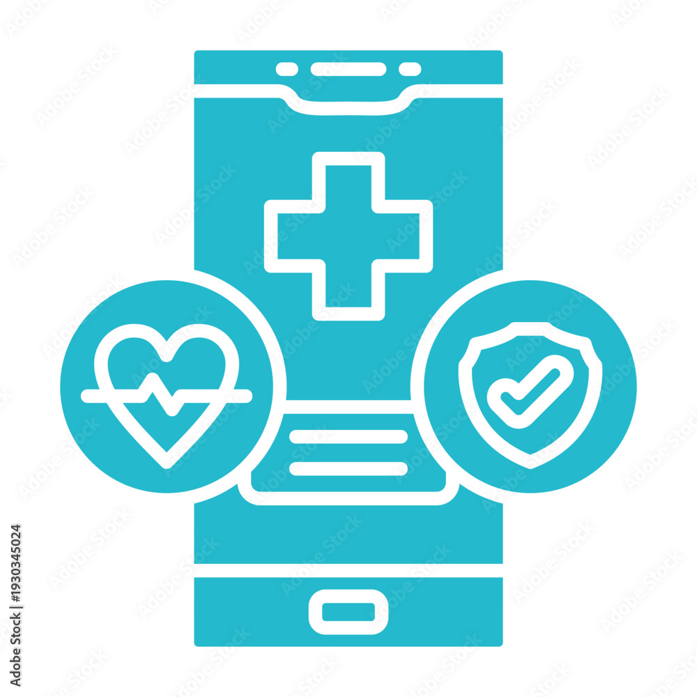 Fototapeta premium Medical app Icon