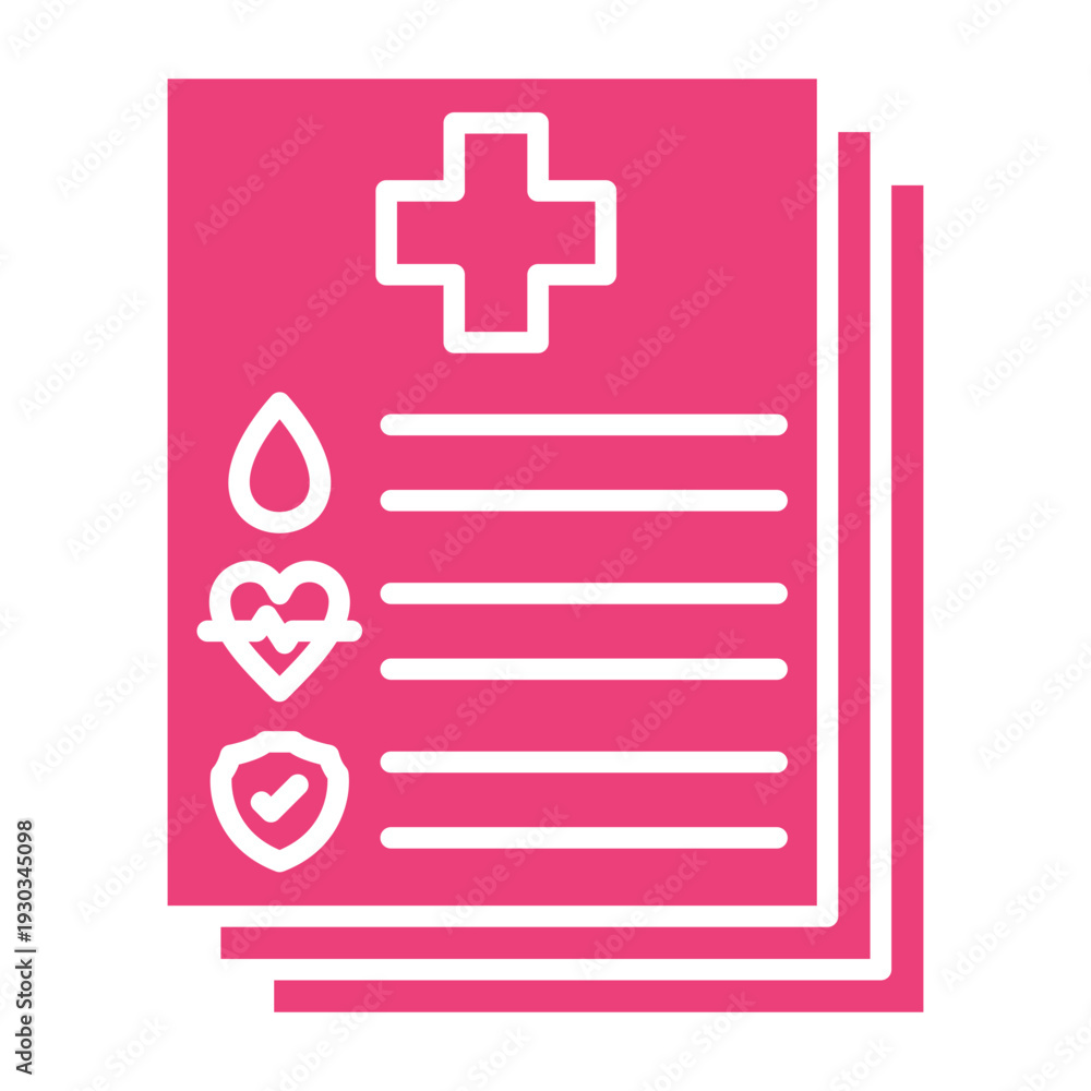 Obraz premium Patient record Icon