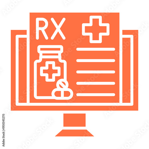 Digital prescription Icon