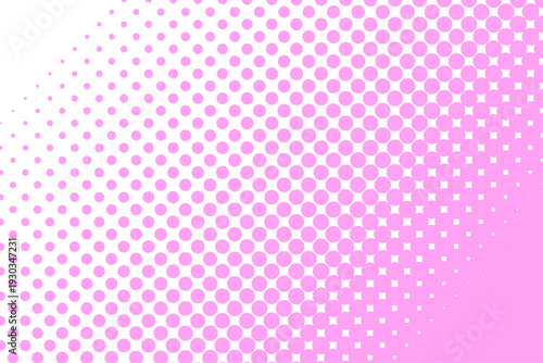 ピンクのカラーハーフトーン