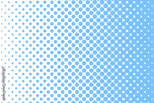 水色のカラーハーフトーン