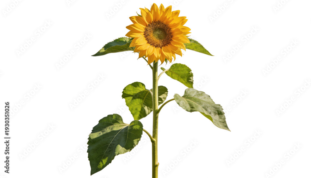 Obraz premium sunflower isolated on white background