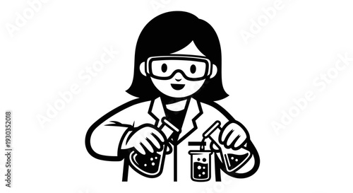 Female Scientist Conducting Laboratory Experiment 1.