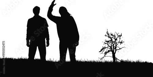 Violence,abuse,silhouettes,vector,illustration,domestic,conflict,threat,anger,crime,assault,danger,aggression,fear,concept,scene