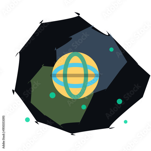 Audit tiles for control checkpoint | modern dark colorful vector icon