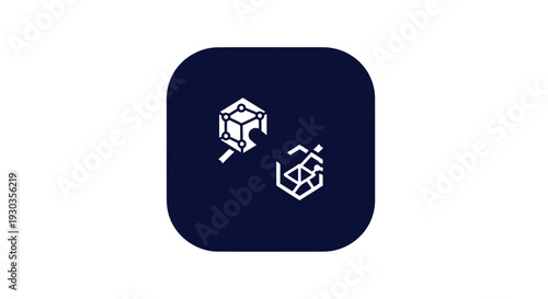 Abstract geometric shapes puzzle pieces connecting concept.