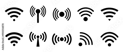  Wifi icon . wi-fi icon sign for remote internet access. Vector illustration