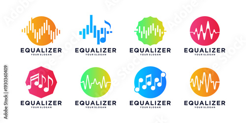 Digital equalizer  audio  logo collection