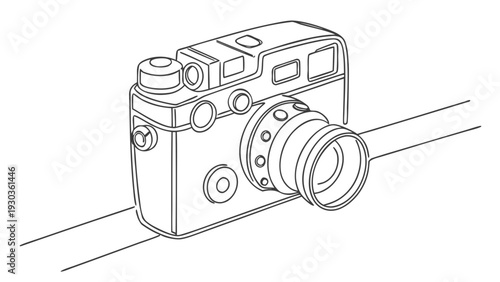 Vintage camera ready for capturing life's precious moments