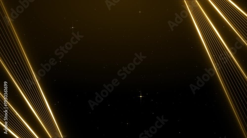 The Gilded Stage Particles Gold Awards Trailer Titles Cinematic Openers Luxury Intro Background Loop