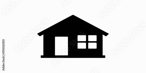 A 3D illustration of a small white house icon symbolizing residential real estate property