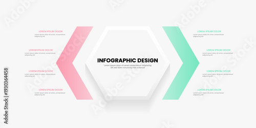Infographic with arrows comparing two sides.